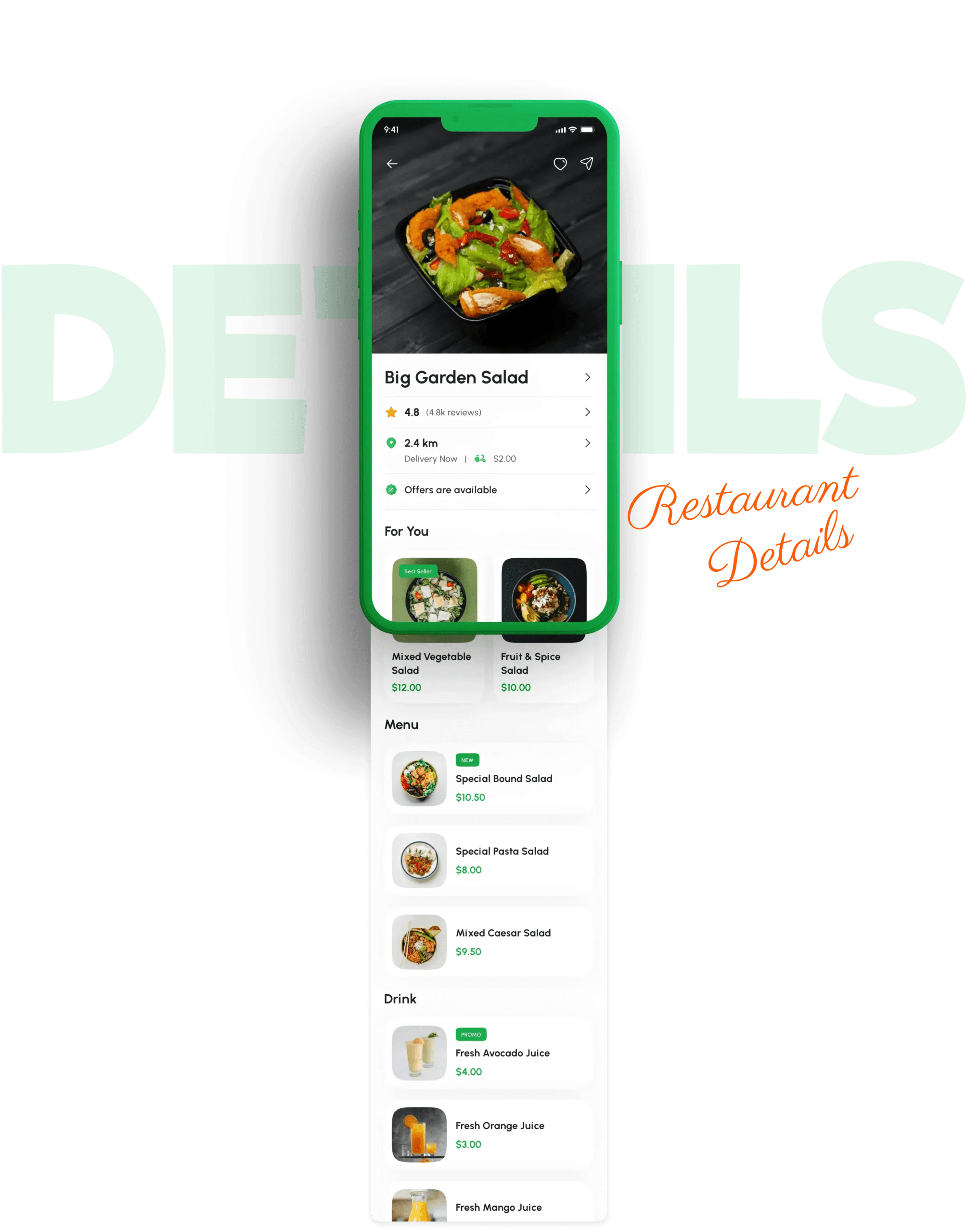 Restaurant details