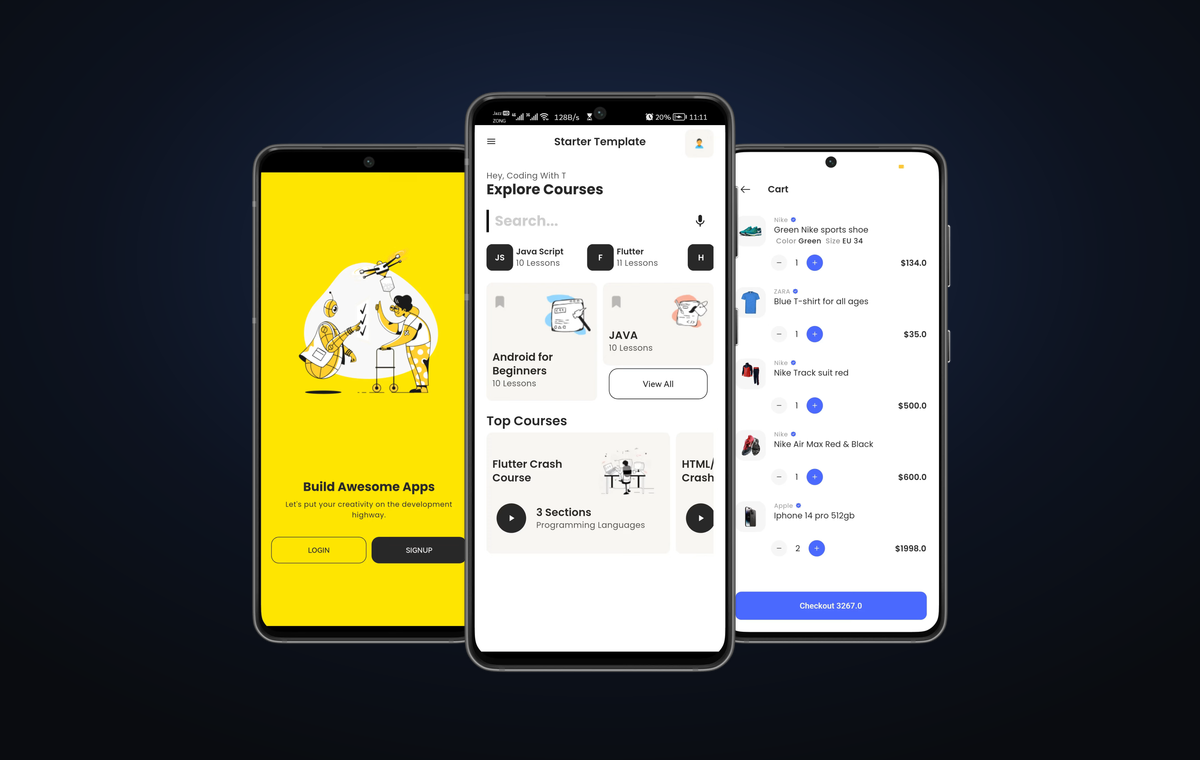 Flutter Starter Template with Firebase