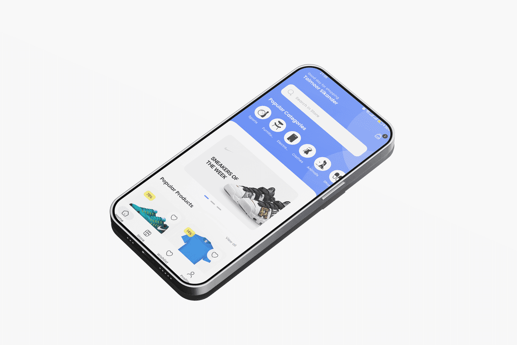Velvet — eCommerce screen