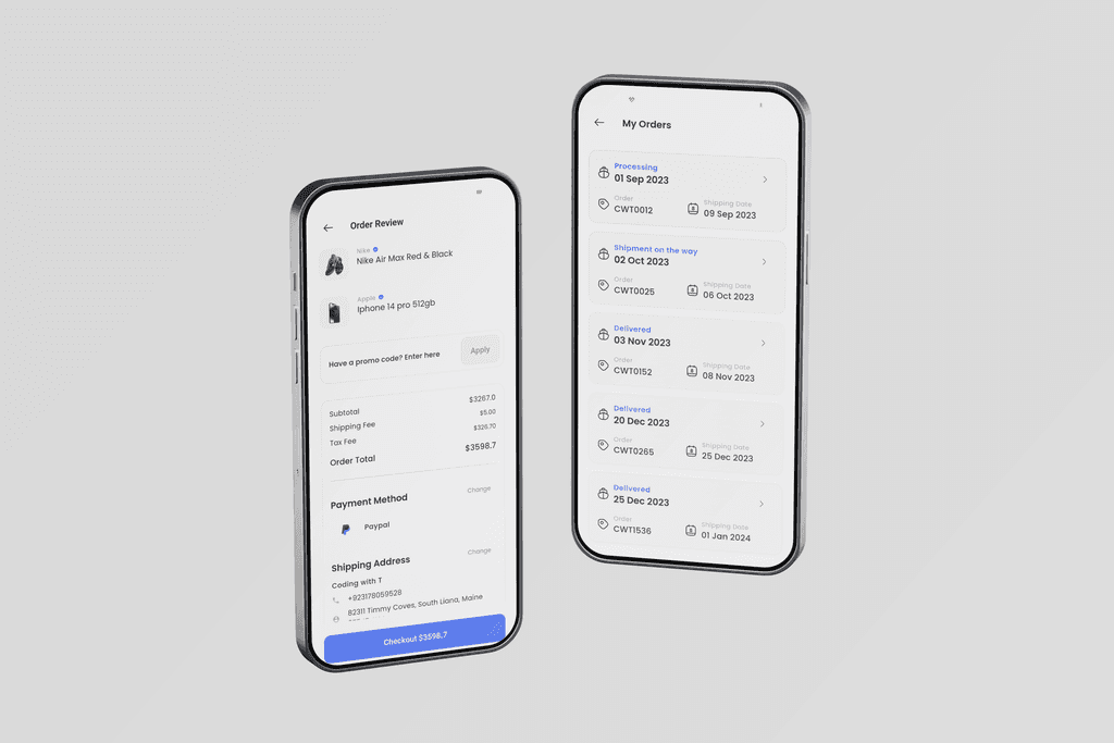 Velvet — eCommerce screen