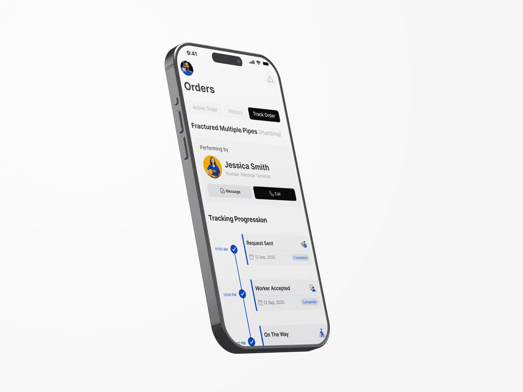 Find Worker screen