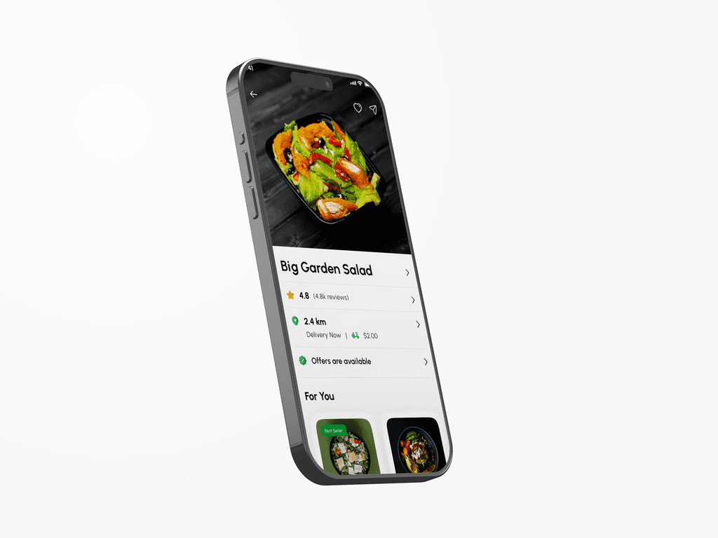 Foodu screen